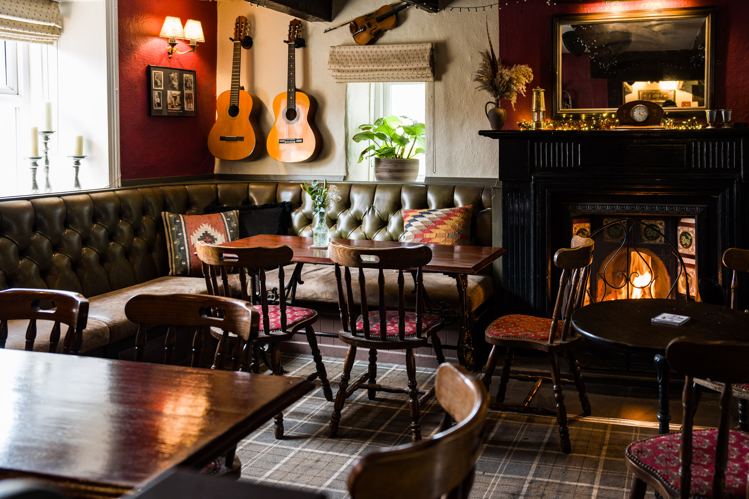 The dining area at The Plough Inn Wollaston